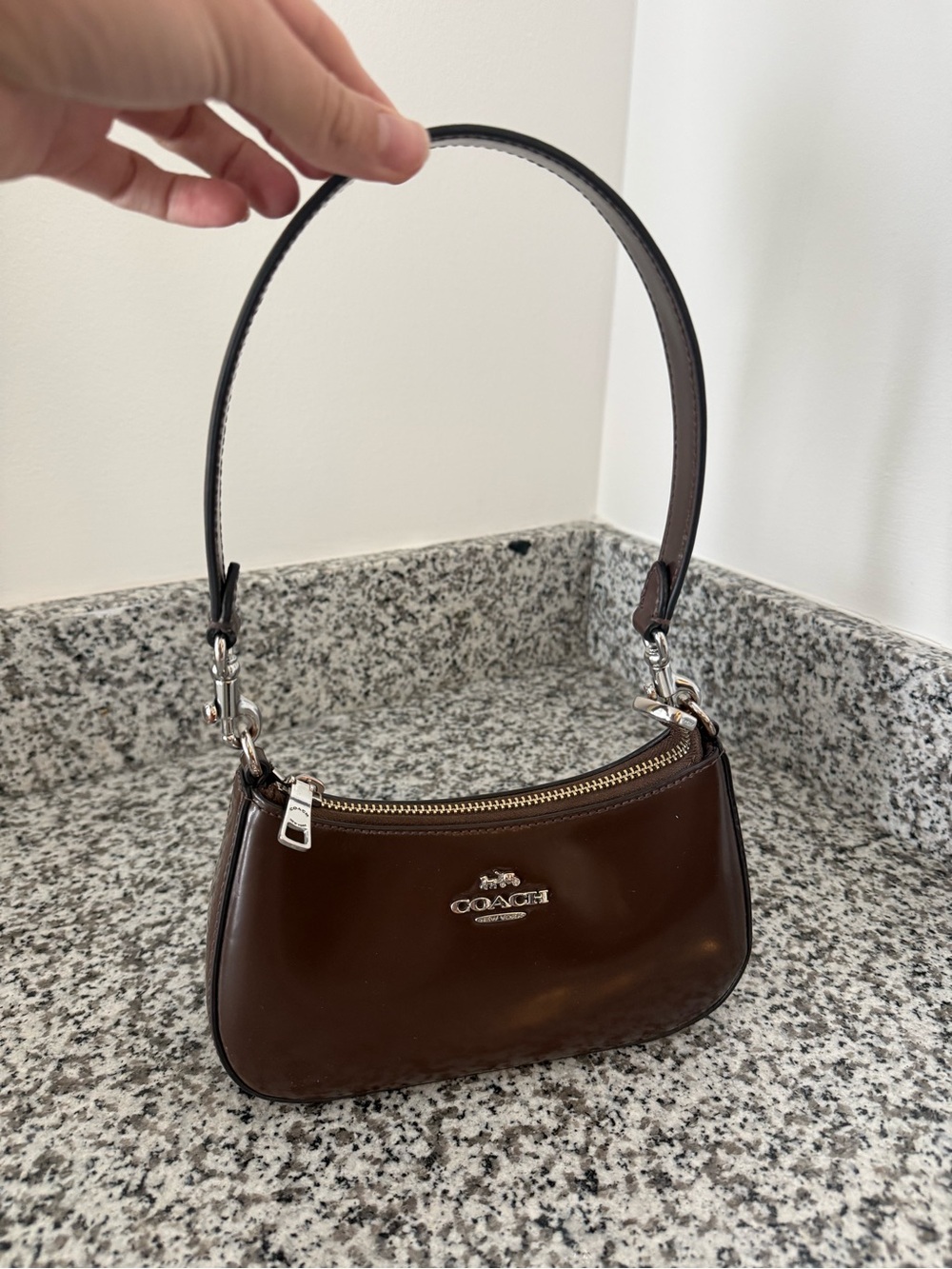 COACH Dark Brown Teri Mini Bag 🤎